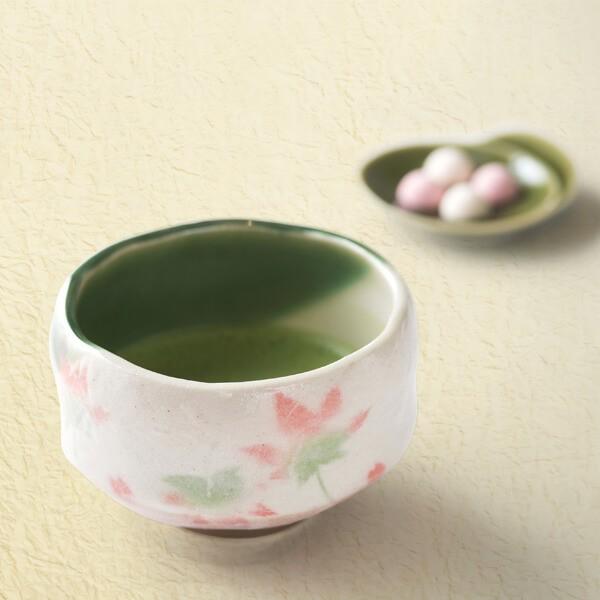 抹茶茶碗 もみじ お中元 茶道具 茶道 薄茶用 抹茶 ギフト プレゼント