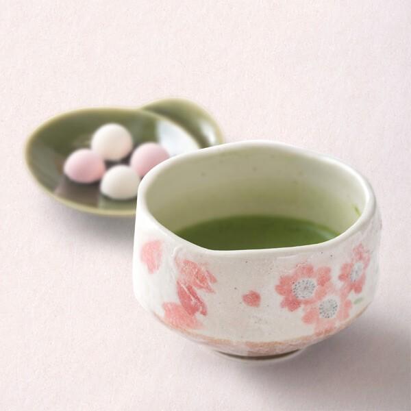 抹茶茶碗 桜　お中元 父の日 茶道具 茶道 薄茶用 抹茶 ギフト プレゼント 贈り物 クリスマス｜matcha｜02