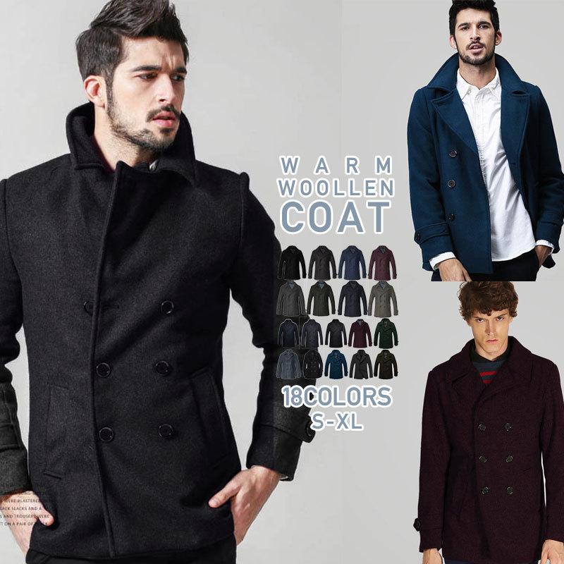 ピーコート メンズ ダッフルコート ショットコート 冬服 ピーコート メンズ ダッフルコート ショットコート 冬服
