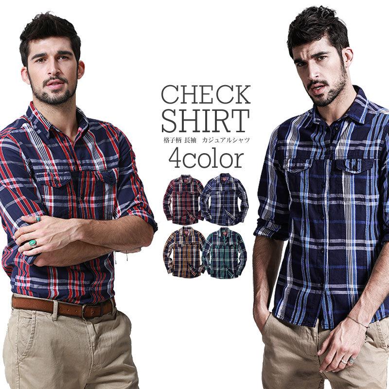 2本目半額 シャツ メンズ チェックシャツ 大きいサイズ メンズ コットンシャツ ネルチェックシャツ カジュアル ロングシャツ 綿 長袖 春 夏 秋 Match麻吉 G2218 Match麻吉 通販 Yahoo ショッピング
