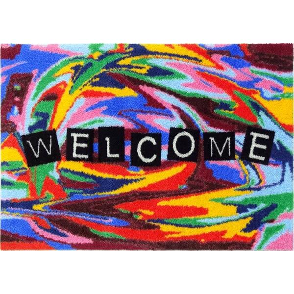 welcomeマット（サイケデリック）受注生産
