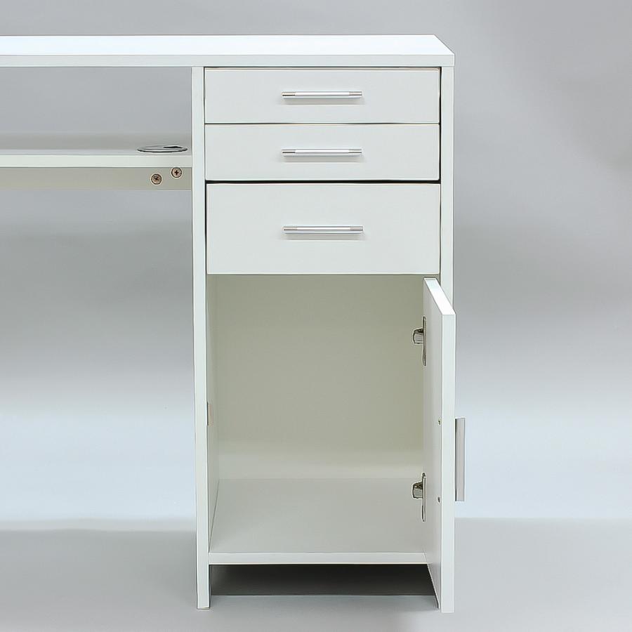 毎週更新 訳有り アウトレット ネイルデスク ネイルテーブル ネイルサロン Diy 収納 ディスプレイ 木製 ホワイト Supplystudies Com