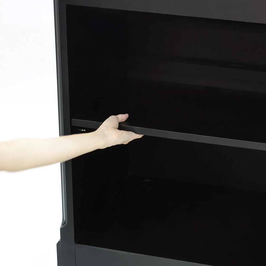 レセプションカウンター幅125【ブラック】受付カウンター 受付台 案内