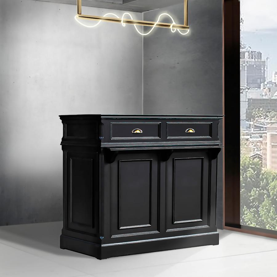 特注レセプションカウンター／レジカウンター レジカウンター】レセプションカウンター（ブラック）950 – mateli