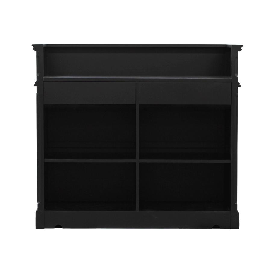 レセプションカウンター幅125【ブラック】受付カウンター 受付台 案内