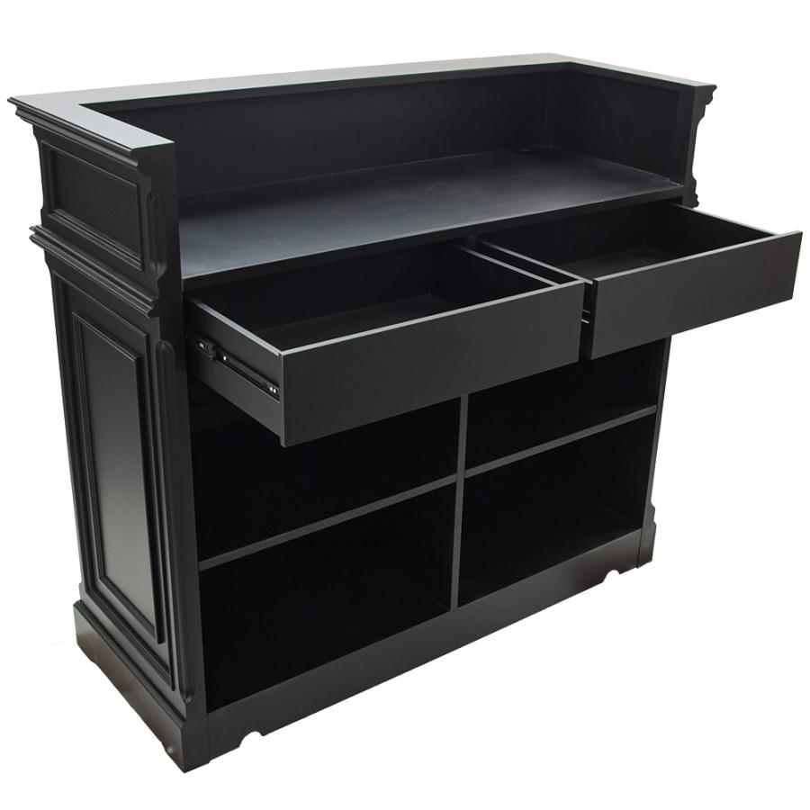 レセプションカウンター幅125【ブラック】受付カウンター 受付台