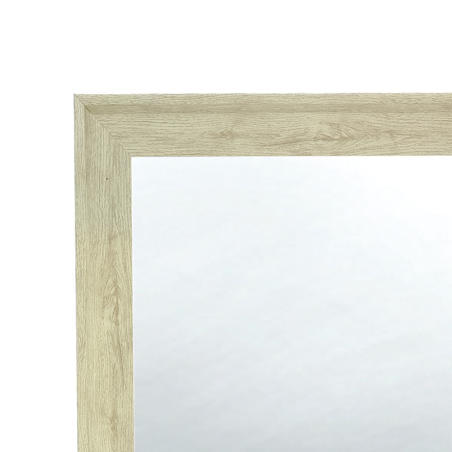 ウッドフレームミラー【新品未使用/鏡/アンティーク/ナチュラル/シャビー】 ウッドフレームミラー【新品未使用/鏡/アンティーク/ナチュラル