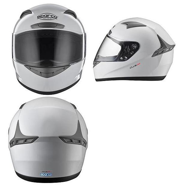 SPARCO（スパルコ）ヘルメット ECE05規格 CLUB X1 ホワイト Lサイズ（60cm）エントリーモデル サーキット走行に最適｜materiamix-shop｜02