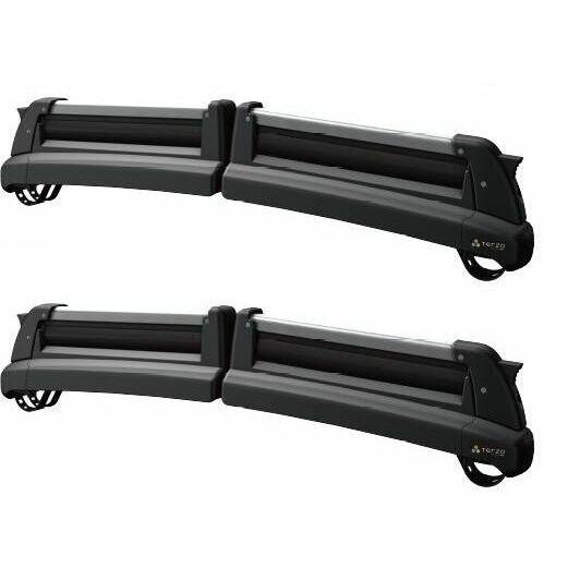 【Terzo】スノボキャリア ルーフオン 未使用新古美品 TERZO アルファロメオ156 スポーツワゴン （ルーフレール付車） スキー