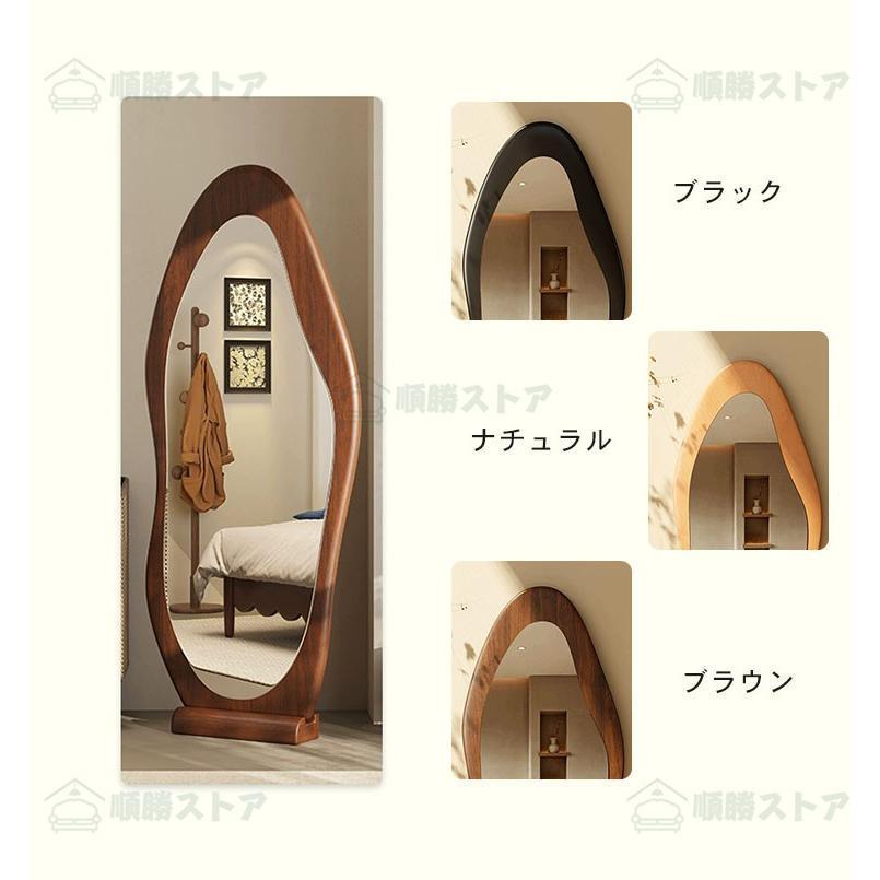 全身鏡 壁掛け おしゃれ ウォールミラー 木製 鏡壁掛け 玄関ミラー