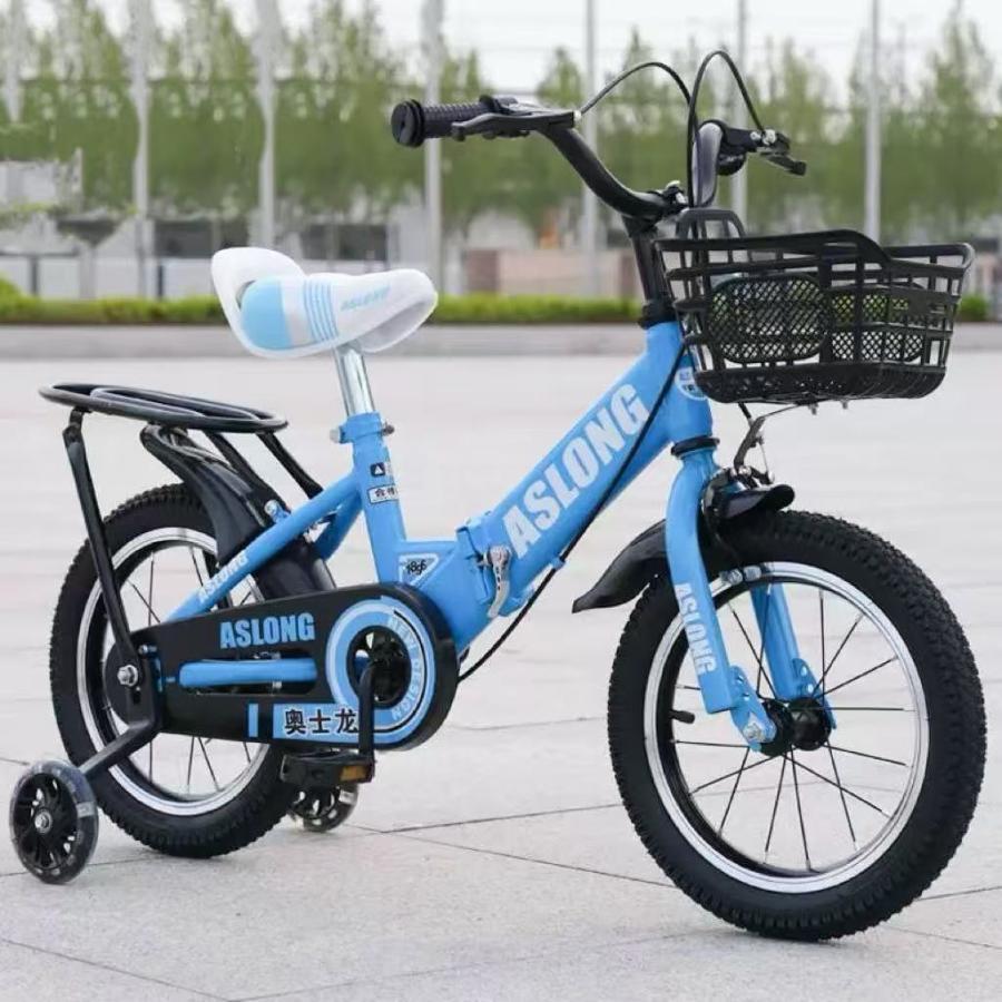 子供用自転車 折り畳み 折りたたみ コンパクト 12/14/16/18インチ 補助輪 幼児用 泥除け付き 男の子 女の子 3歳 4歳 5歳8歳9歳の画像