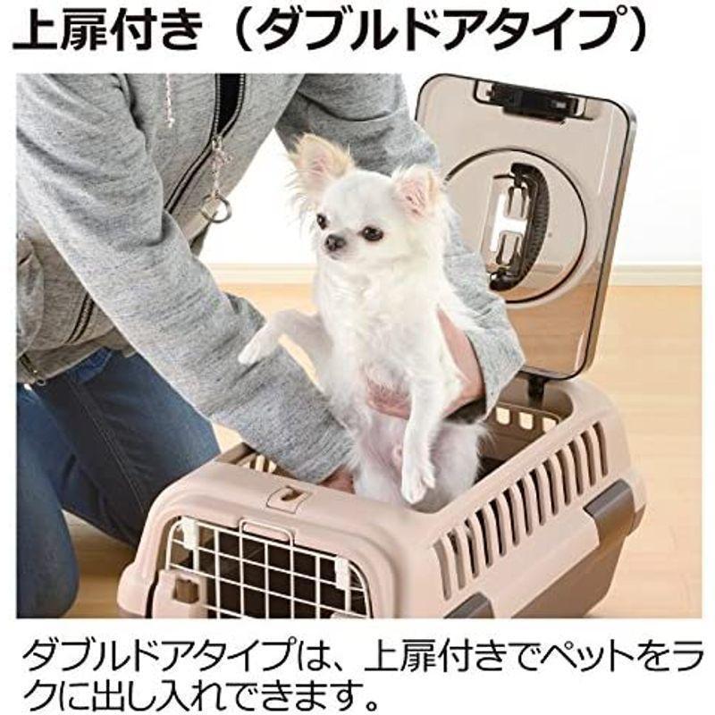リッチェル キャンピングキャリーダブルドア 超小型犬・猫用 ダーク
