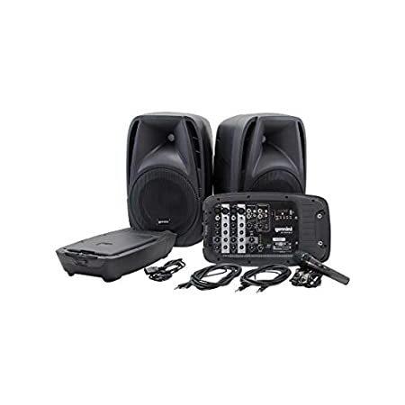 Gemini ES Series ES-210MXBLU Professional Audio Portable PA System with Two好評販売中 ギターケース