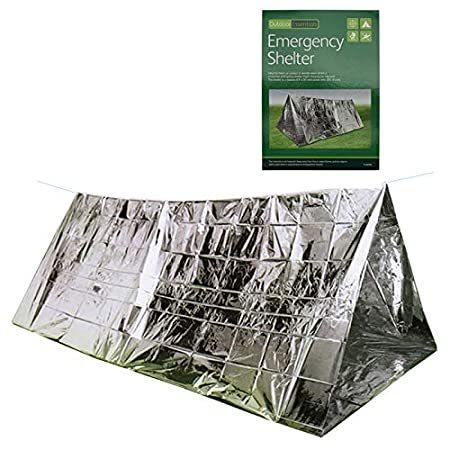 特別価格Emergency Survival Shelter Tent | 2 Person Mylar Thermal Shelter | Reflecti好評販売中 ロープバッグ