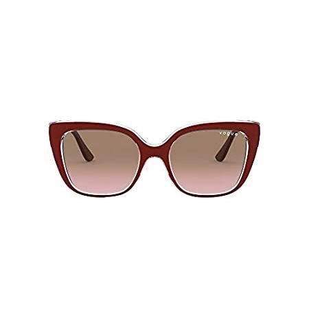 高品質 Vogue Eyewear Women's VO5337SF Low Bridge Fit Square Sunglasses, Top Bordea好評販売中 伊達メガネ