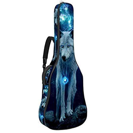 ホットセール Zuyoon 42Inch 0.好評販売中 Case Guitar Wolf Night Fiction Science Bag Guitar Acoustic ギターケース