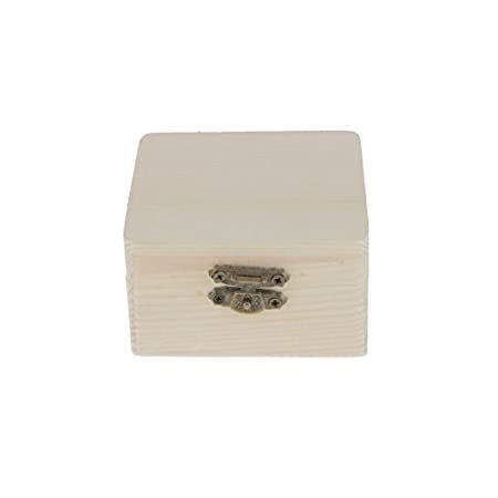 【オープニング 大放出セール】 Jewelry Wood Natural 特別価格Unfinished Organizer Ca好評販売中 Making DIY Trinket Box Storage アクセサリーケース