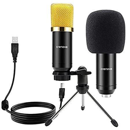 憧れ Computer Metal Crenova Microphone 特別価格USB Condenser 好評販売中 Tripod with Kit Microphone コンデンサーマイク
