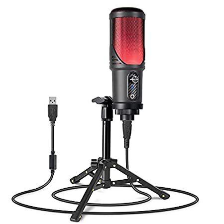 信頼 特別価格USB C好評販売中 Cardioid Studio 192KHZ/24Bit Professional Microphone Condenser Gaming コンデンサーマイク