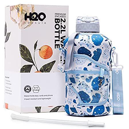 特別価格H2O Capsule 2.2L Half Gallon Water Bottle with Storage Sleeve and Removable好評販売中 ウォータータンク