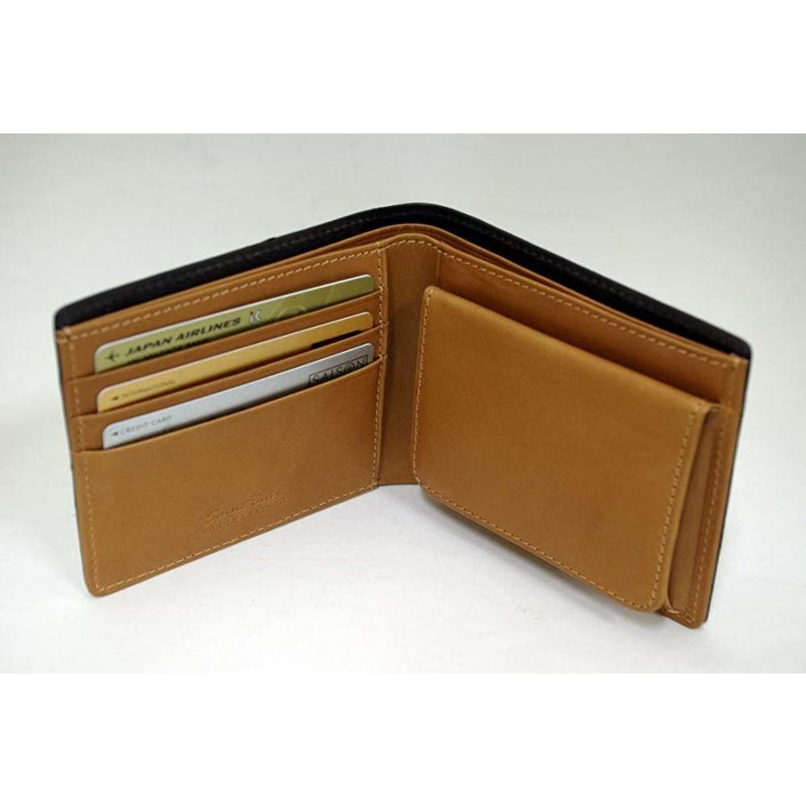 海外輸入 英国トーマス社製ブライドルレザー ヌメ革二つ折り財布 ボックス型小銭入れ付 ブラック 正規店仕入れの Saga Support Com Ua