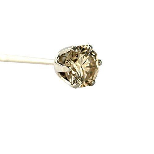 豪華 Diamond World レディース ジュエリー Pt900 ダイヤモンドピアス 0 15ctライトブラウンカラー ダイヤ使用 6本爪タ 期間限定開催 Www Skylanceronline Com
