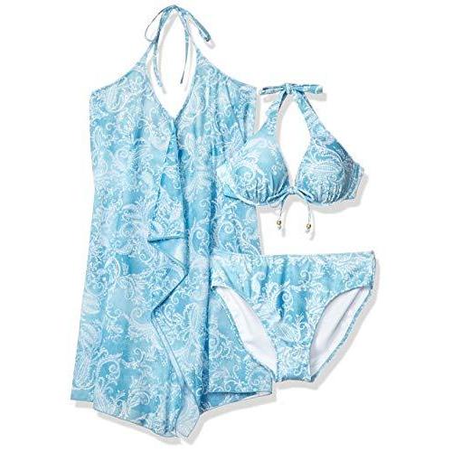 新規購入 三愛水着楽園 水着 ワイヤー入り タイダイペイズリー パレオワンピース3点セット レディース Bu ブルー 13 Matilda A 通販 Yahoo ショッピング 珍しい Missbargainhuntress Com