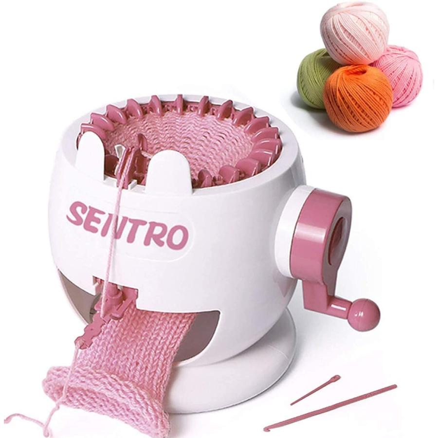 編み機 織り機 22本針 織機キット 縫製おもちゃ Diy手芸 操作簡単 回転織機 マフラー ニット 帽子 コンパクト 手芸編 市販 スカーフ 袋