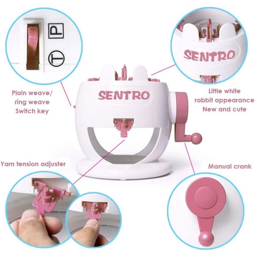 編み機 織り機 22本針 織機キット 縫製おもちゃ Diy手芸 操作簡単 回転織機 マフラー ニット 帽子 コンパクト 手芸編 市販 スカーフ 袋