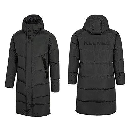 レビューで送料無料 Kelme サッカー ロングダウンジャケット ロングコート メンズ ダウンコート 軽量 ベンチコート フーデッド ウォーマー グレー 3 値引 Kuljic Com