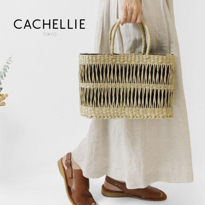 かごバッグ レディース CACHELLIE カシェリエ SEAGRASS PATTERN TOTE M シーグラス パターン トート かごバッグ Mサイズ C8617 春 夏 母の日 | CACHELLIE