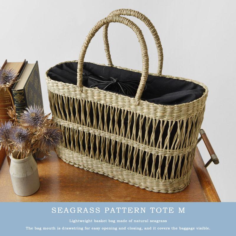かごバッグ レディース CACHELLIE カシェリエ SEAGRASS PATTERN TOTE M シーグラス パターン トート かごバッグ Mサイズ C8617 春 夏 母の日 | CACHELLIE | 02