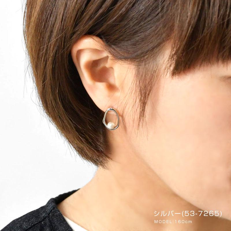 10%OFFクーポン レディース ピアス CACHELLIE カシェリエ  パール × メタル オーバル セラミック ポスト ピアス C8880 アクセサリー イヤリング 両耳用 | CACHELLIE | 04