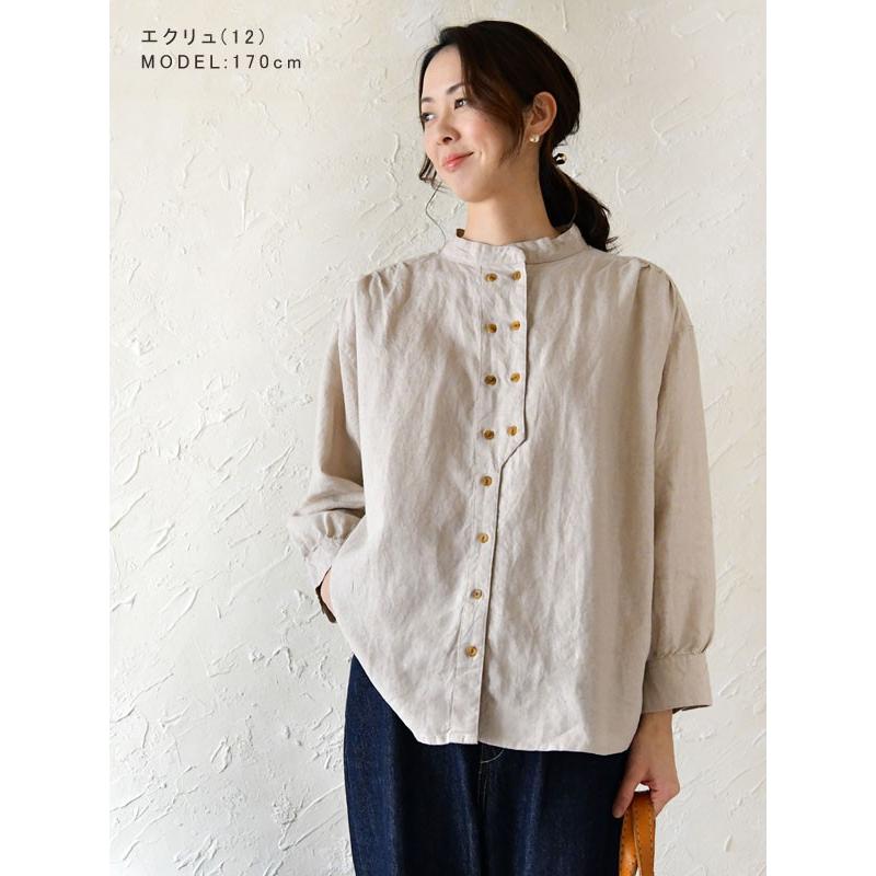 10 Offクーポン ブラウス レディース D G Y ディージーワイ リネン オックス ダブルボタン ブラウス D99 Dgy 長袖 春 夏 秋 冬 ナチュラル 無地 シャツ Dgy D99 Matilda 通販 Yahoo ショッピング