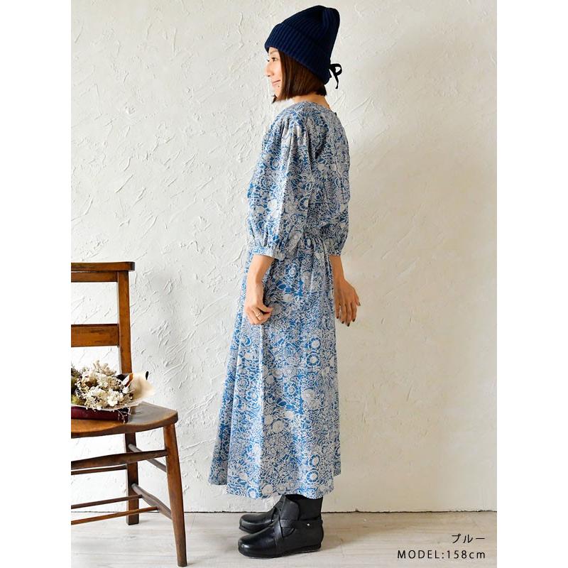 ワンピース レディース Sale 40 Off Fanaka ファナカ アンティーク 花柄 プリント ワンピース 192 2521 秋 冬 春 夏 クリスマス Fana192 2521 Matilda 通販 Yahoo ショッピング