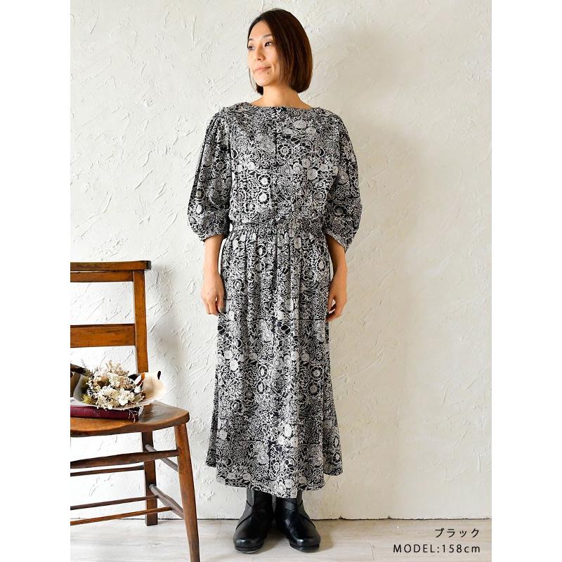 ワンピース レディース Sale 40 Off Fanaka ファナカ アンティーク 花柄 プリント ワンピース 192 2521 秋 冬 春 夏 クリスマス Fana192 2521 Matilda 通販 Yahoo ショッピング