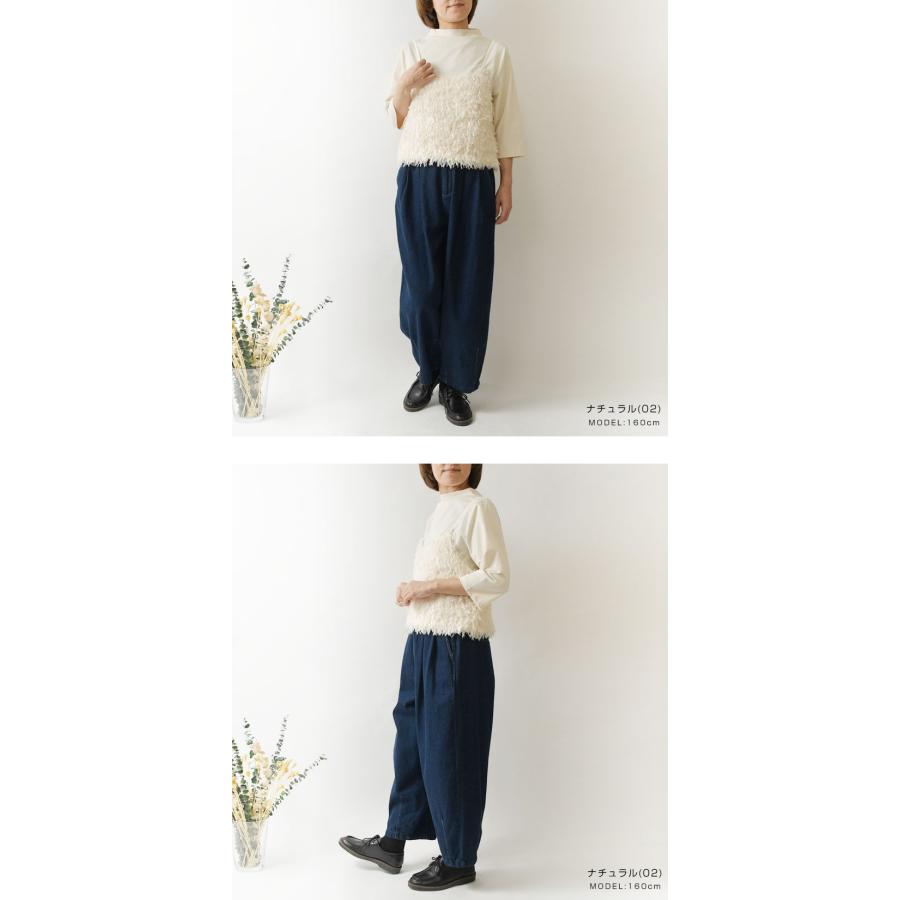 SALE 40%OFF green. グリーンドット ボトルネック & インナー付 リボン