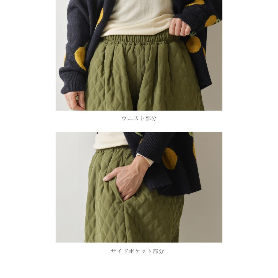 SALE 40%OFF olet ihana オレットイハナ (BARNDOOR バーンドア) 中綿 キルティング パンツ (1204024g)レディース 秋 冬 北欧 暖か 温か ゆったり 防寒 スッキリ_7