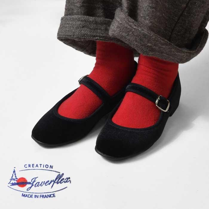 SALE 30%OFF JAVERFLEX ジャヴァフレックス ジャバフレックス ベロア ワンストラップ シューズ (25-42506)レディース 靴 フランス ベルベット おしゃれ 履きやす | JAVERFLEX
