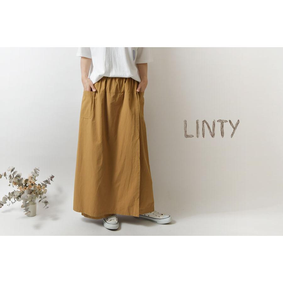 パンツ LINTY リンティー コットン スカート ガウチョ 319506 レディース ナチュラル 服 春 秋 冬 大人可愛い カジュアル ...