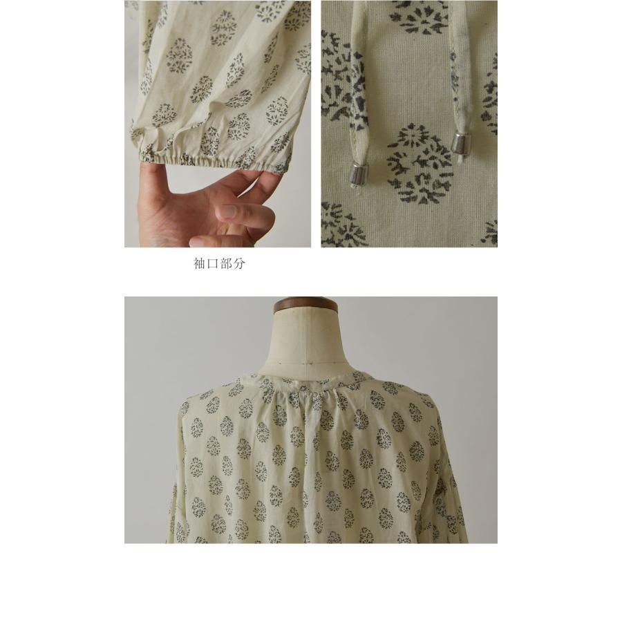 Memoireチュニック　在庫確認お願いします。 NMDS26222(チュニック) 60s ORGANIC CAMBRIC BANDED COLLAR EMB TUNIC│