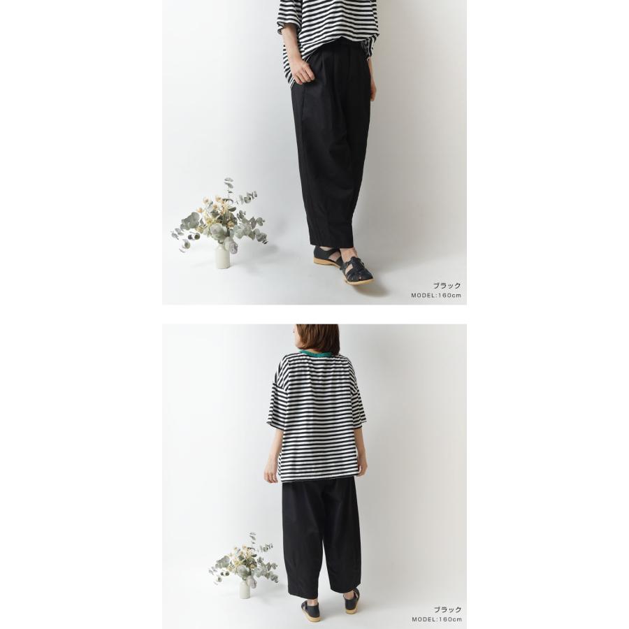 ちなつ　ブラックサイズ2　サーカスパンツ 10%OFFクーポン パンツ nod ノッド コットン カラー サーカス w4467-58