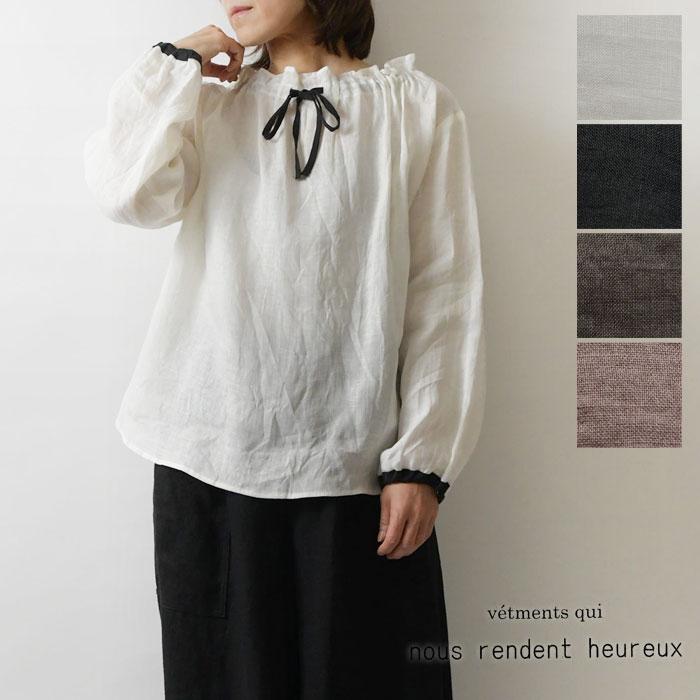 10%OFFクーポン ブラウス レディース nous rendent heureux ヌーランド 
