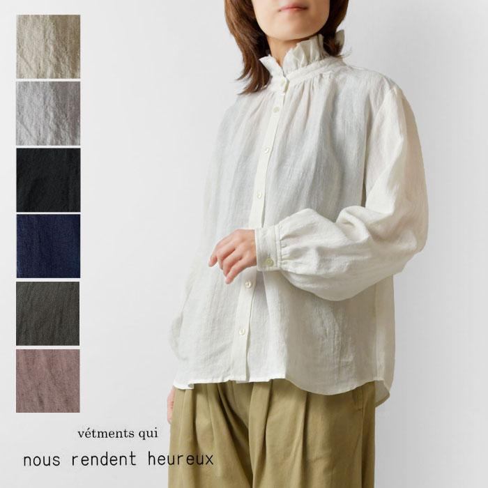 10%OFFクーポン ブラウス nous rendent heureux ヌーランドオロー