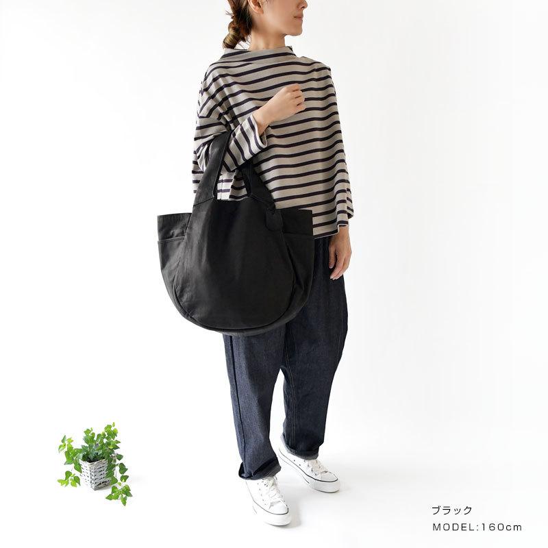 美品　レントウキョウ　パンプキンサック　トートバッグ　肩掛け　ブラック REN 10%OFFクーポン トートバッグ レディース レン レザー