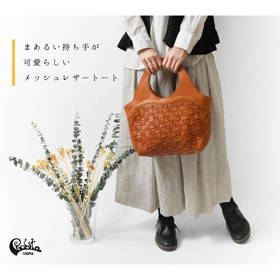 robita（ロビタ） トートバッグ レディース メッシュレザーバッグM