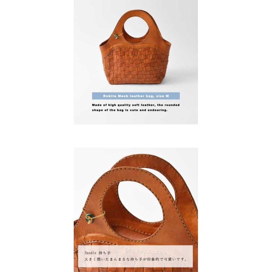 robita（ロビタ） トートバッグ レディース メッシュレザーバッグM