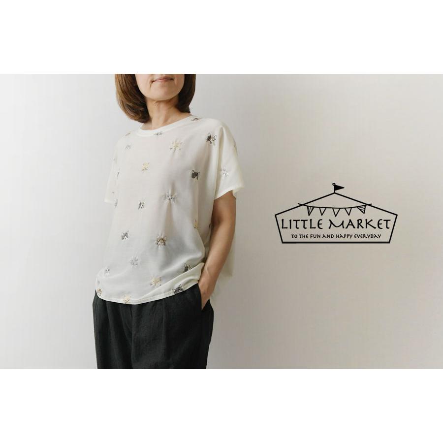 カットソー LITTLE MARKET リトルマーケット キャット バリエ プル 