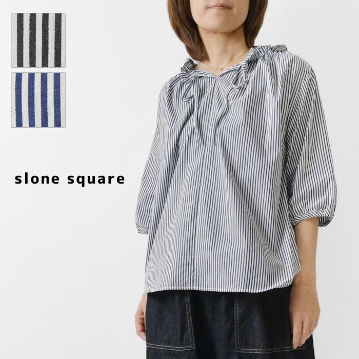 10%OFFクーポン ブラウス レディース slone square スロンスクエア 細