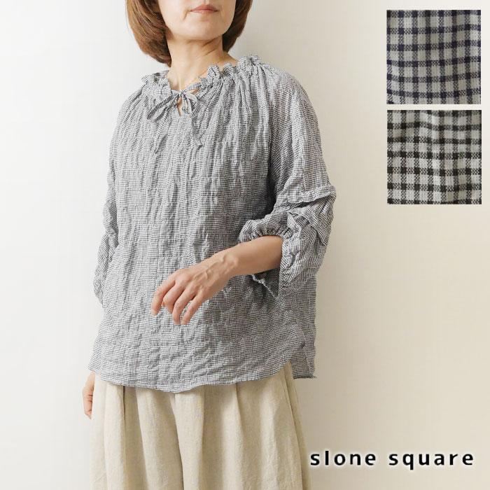 10%OFFクーポン slone square スロンスクエア コットン ギンガム 